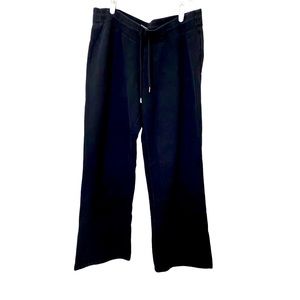Nike women’s thick warm up pants with draw string /boot cut width/ black/